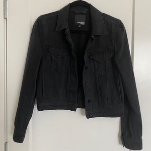 Aritzia Wilfred Free Black Denim Jacket